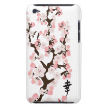 Cherry Blossom and Kanji Case-Mate Case Ipod Touch Cases