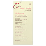 Cherry Blossom Double Happiness Wedding Program