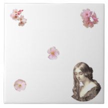 Cherry Blossom Dreams Trivet Ceramic Tile
