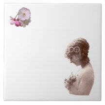 Cherry Blossom Girl Tile