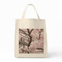 Cherry Blossom Grocery Tote Tote Bags