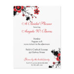 Cherry Blossom Modern Custom Bridal Shower postcards