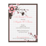 Cherry Blossom Modern Custom Bridal Shower postcards