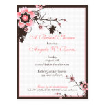Cherry Blossom Modern Custom Bridal Shower Post Card