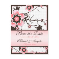 Cherry Blossom Modern Custom Save The Date