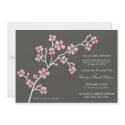 Cherry Blossom Modern Wedding Invitation :: pink