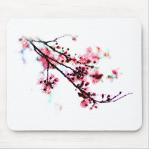Cherry Blossom Painting Mouse Pad