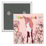 Cherry Blossom Pink Fawn Button