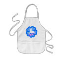 Cherry blossom rabbit (blue) aprons