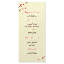 Cherry Blossom Reception Menu