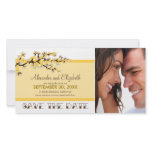 Cherry Blossom Save the Date Photocard (yellow)