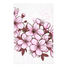Cherry blossom stationery
