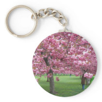 Cherry blossom trees key chain