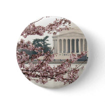 Cherry Blossom Washington DC Button