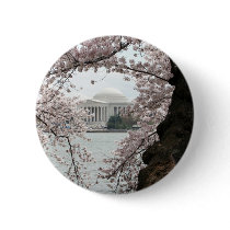 Cherry Blossom Washington DC Button