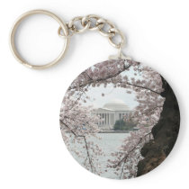 Cherry Blossom Washington DC Key Chains