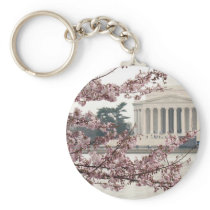 Cherry Blossom Washington DC Keychain