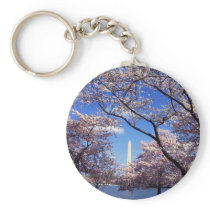 Cherry Blossoms in Washington DC keychain