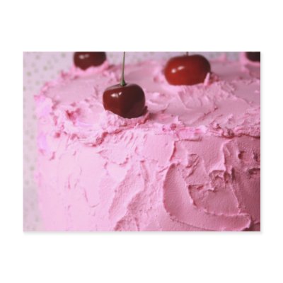 Cherry Cake Postcard by SweetStreet