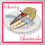 Cherry Cheesecake Poster posters