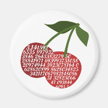 Cherry Complete Pi Refrigerator Magnet
