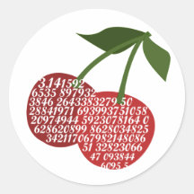 Cherry Complete Pi Sticker