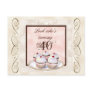 Cherry Cupcake 40th Birthday Party Invitation