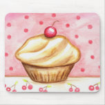 Cherry Cupcake Art Mousepad