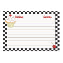 Cherry Cupcake Mini Recipe Cards business cards