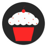 cherry cupcake stickers