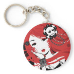 Cherry Gunshot Keychain