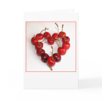 Cherry Heart Greeting Cards