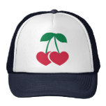 Cherry hearts mesh hats