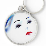Cherry Lips Girl, vintage design, Keychains