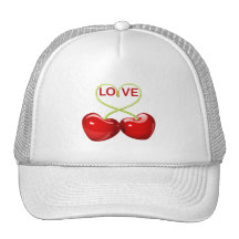 CHERRY LOVE HEARTS HATS