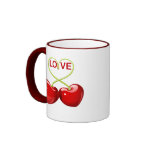 CHERRY LOVE HEARTS mugs