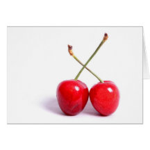Cherry Pair Greeting Card