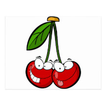 Cherry Pair Post Cards