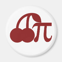 Cherry Pi Refrigerator Magnet