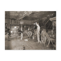 Cherry St. Garage circa 1925 Postcard