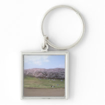 cherry tree in Japan Keychains