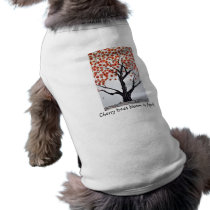 Cherry trees bloom in April Doggie Tee Shirt