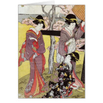 Cherry Viewing at Gotenyama by Kitagawa Utamaro