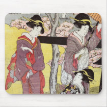 Cherry Viewing at Gotenyama by Kitagawa Utamaro