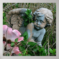 Cherub in the Grass Print