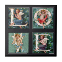 Cherub LOVE Letters Custom Tile