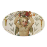 Cherub with Bouquet stickers