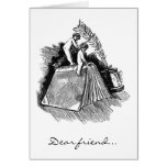 cherubs-on-book, Dear friend... Card