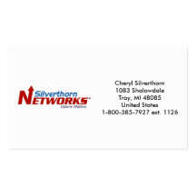 Cheryl Silverthorn Business Card Template