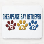 CHESAPEAKE BAY RETRIEVER Dad Paw Print 1 Mousemats